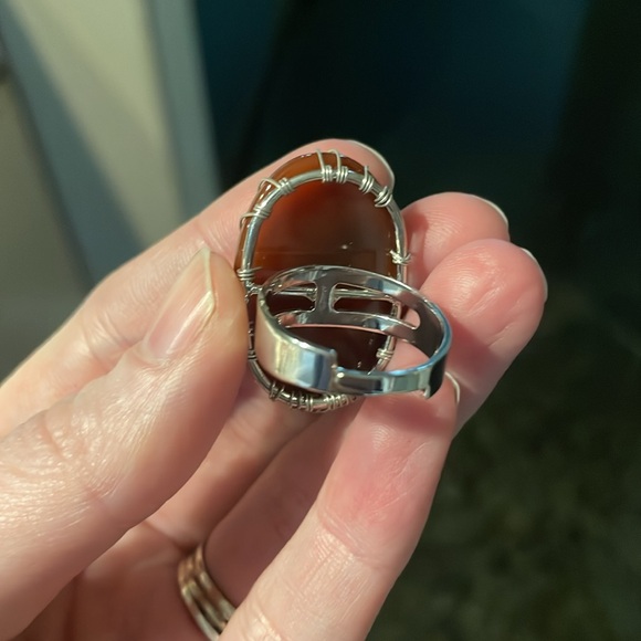 Carnelian Tree of Life Ring - Picture 4 of 4